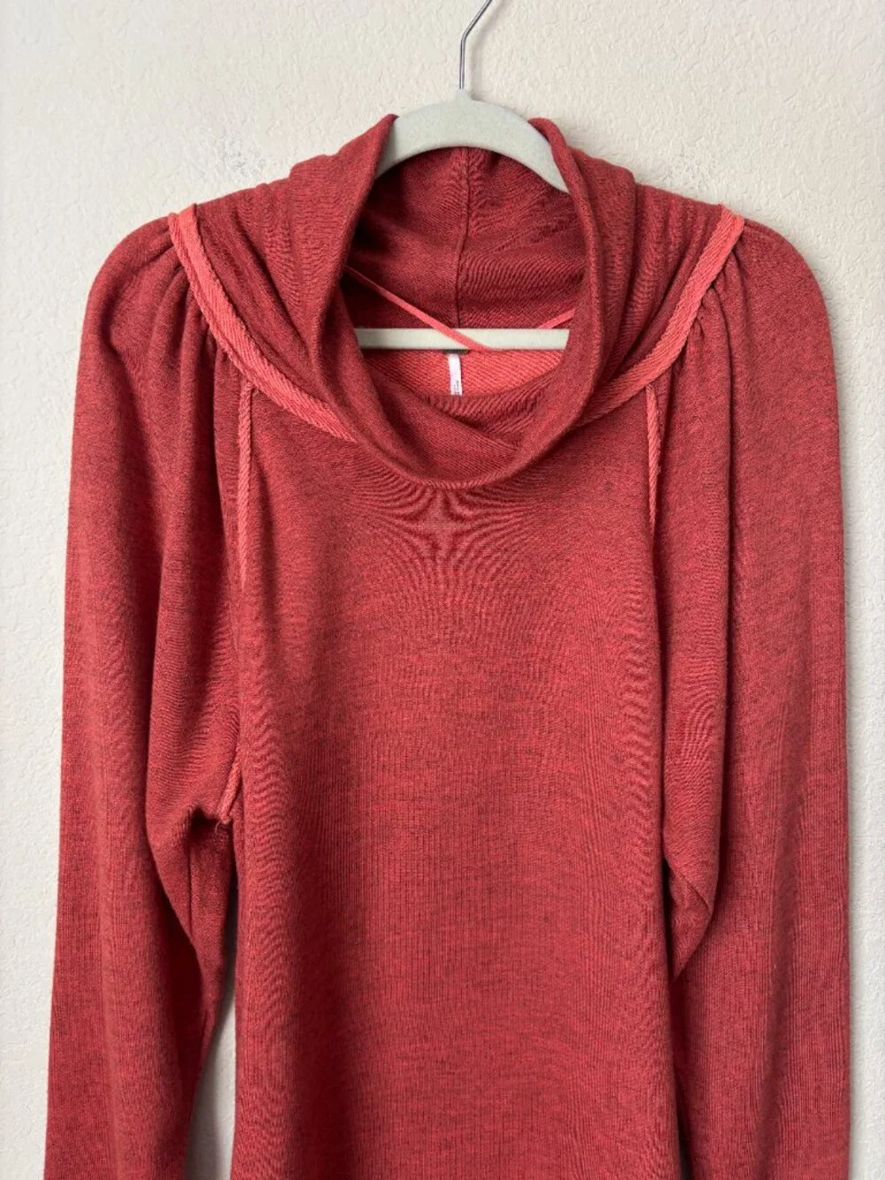 Free People XL Cowl Neck Puff Long Sleeve Lua Pullover - Picture 3 of 11